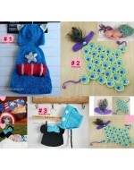 Baby Crochet - Captain America/ Peacock/ Blue Mickey